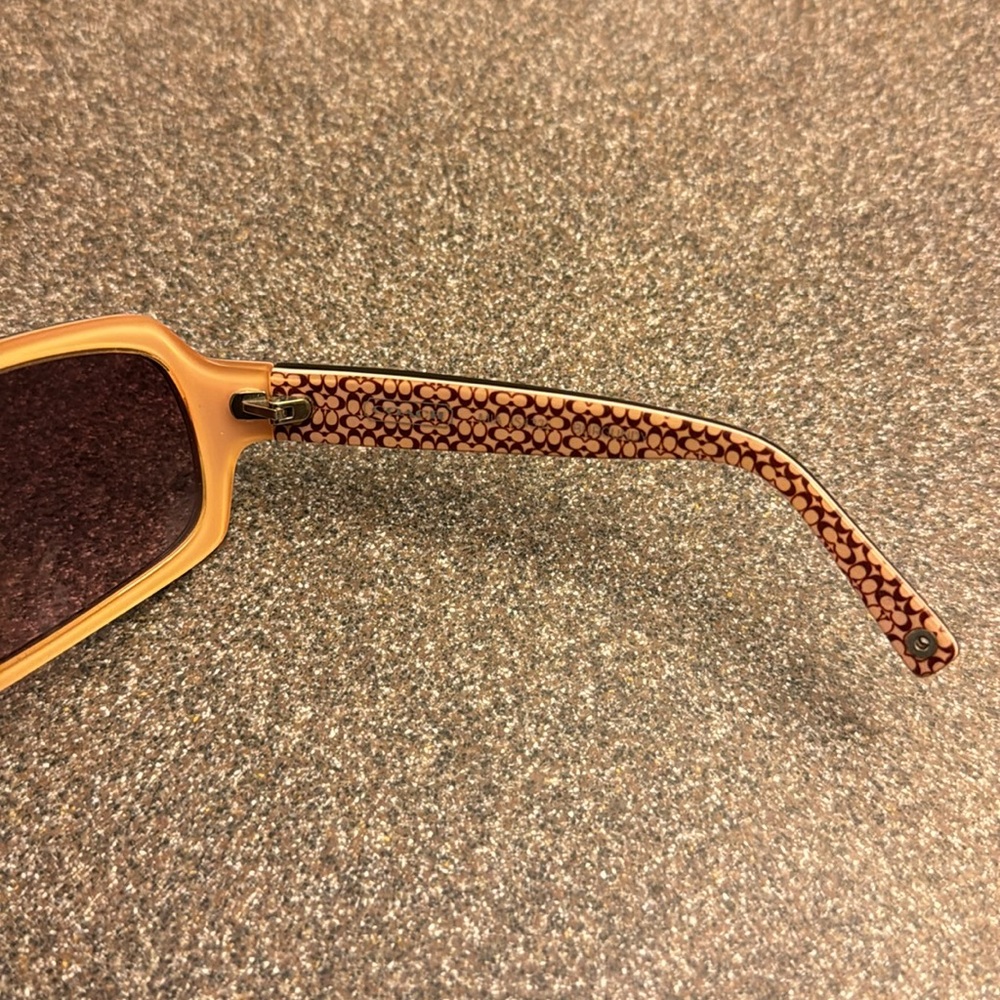 Coach Rectangle Pink Frames Sunglasses - image 4